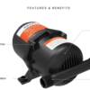 SEAFLO Akumulacioni tank vode 1.0 Lit - Slika 4
