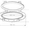 SEAFLO Ovalni prozor 410 mm - Slika 3